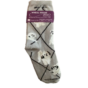 NWT Wheel House Novelty Socks Mai-Shi 9-11 Gray